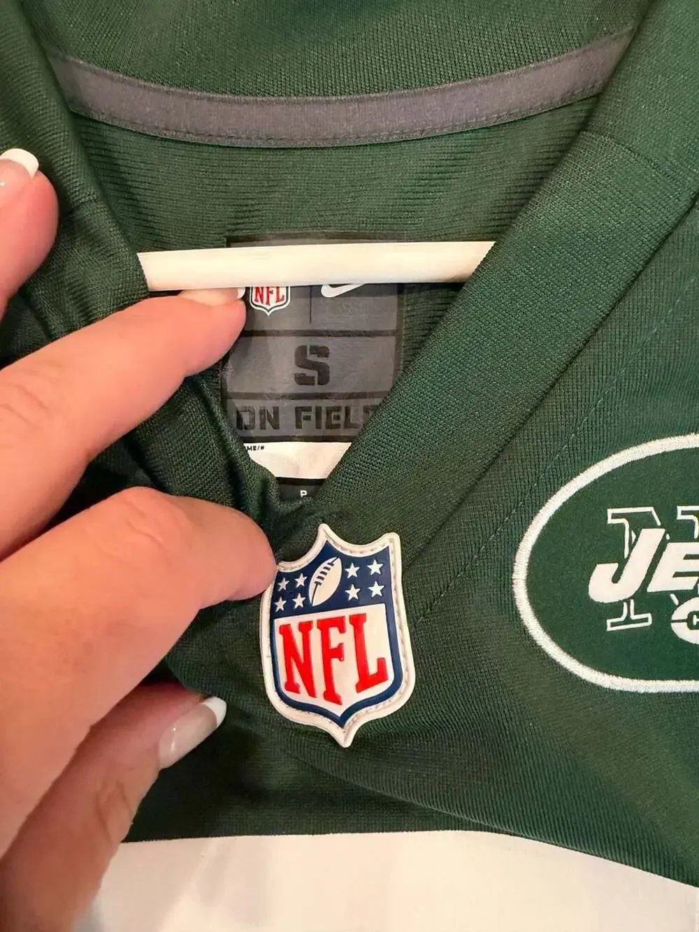 Nike New York Jets Geno Smith #7 Green Home Game Jersey Size S